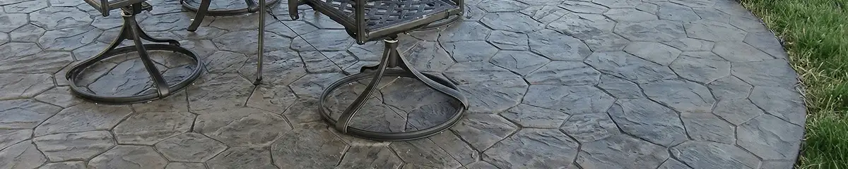 Garden relaxation area with professionally installed stone flooring in Buffalo NY
